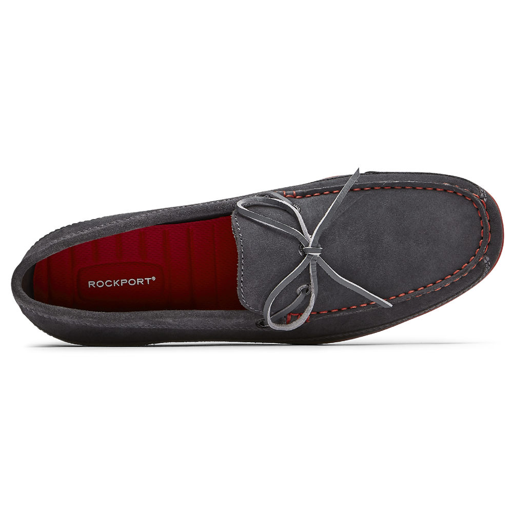 Rockport Mens Loafers Dark Grey - Malcom Tie - UK 617-YIBLXM